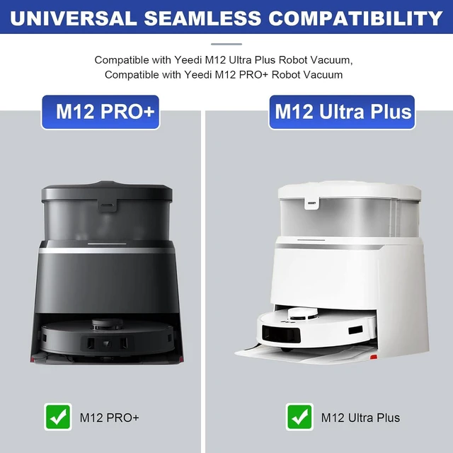 Alt view image 2 of 7 - Accessories Compatible with Yeedi M12 Ultra Plus/ M12 PRO+ Vacuum Cleaner