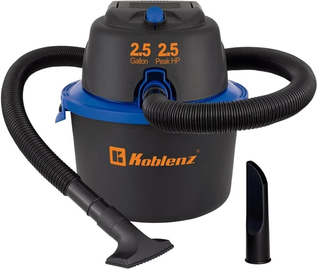 Alt view image 2 of 7 - Koblenz 2.5 HP 2.5-Gallon Portable Wet/Dry Vacuum with Blower Function