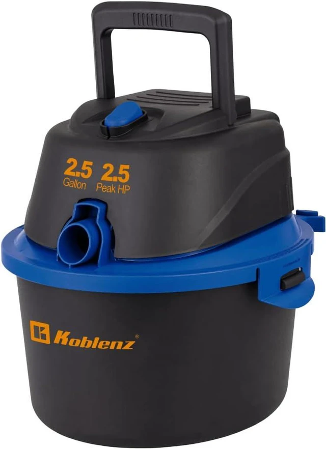 Alt view image 3 of 7 - Koblenz 2.5 HP 2.5-Gallon Portable Wet/Dry Vacuum with Blower Function