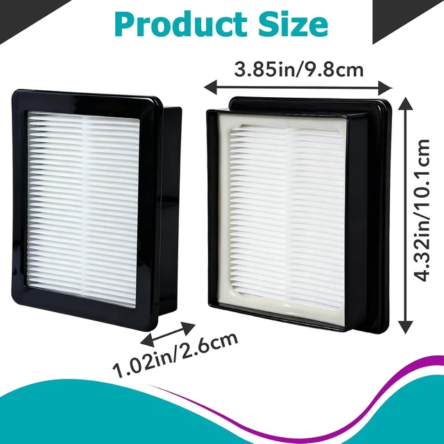 Alt view image 3 of 7 - 8 Pcs 107315 HEPA Filter Compatible with ProTeam Coach Pro 10