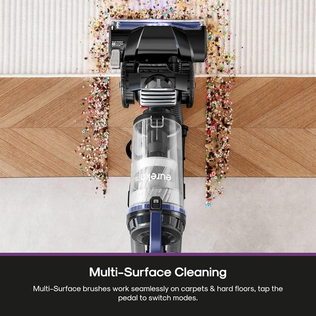 Alt view image 3 of 7 - Eureka Vacuum Cleaners for Home, Dual Cyclone Suction, NEU612BL