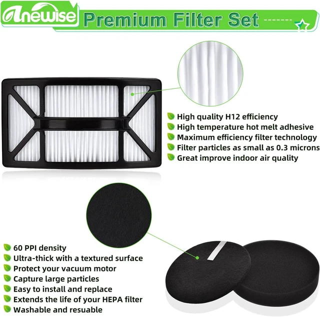 Alt view image 4 of 7 - Anewise Filter for Bissell CleanView 2486 2487 2492 PowerClean 2494 Vacuum