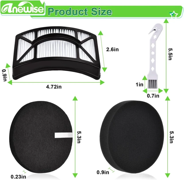 Alt view image 3 of 7 - Anewise Filter for Bissell CleanView 2486 2487 2492 PowerClean 2494 Vacuum