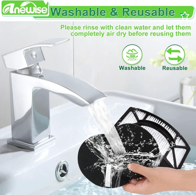 Alt view image 6 of 7 - Anewise Filter for Bissell CleanView 2486 2487 2492 PowerClean 2494 Vacuum