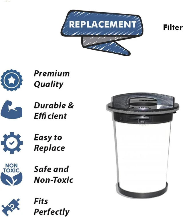 Alt view image 2 of 3 - Replacement Part For Dirt Devil, Style F95, SD40120 Canister Vacuum Cleaner Hepa Filter # compare to part 440008258