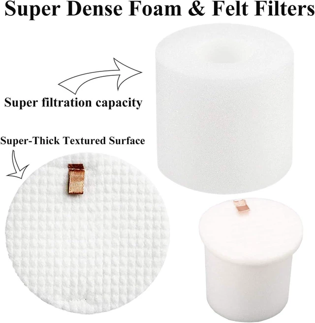 Alt view image 6 of 7 - Accessories Kit for Shark IQ R101AE (RV1001AE) IQ R101 (RV1001) AV911S EZ AV1010AE IQ Robot Vacuum Cleaner Replacement Parts Pack of Main Brush, Filters, Side Brushes