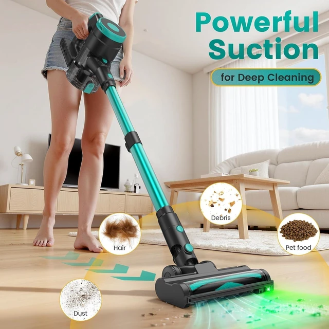 Alt view image 2 of 7 - Zefiro Cordless Vacuum 580W/55kPa Stick Vacuum Cleaner for Home