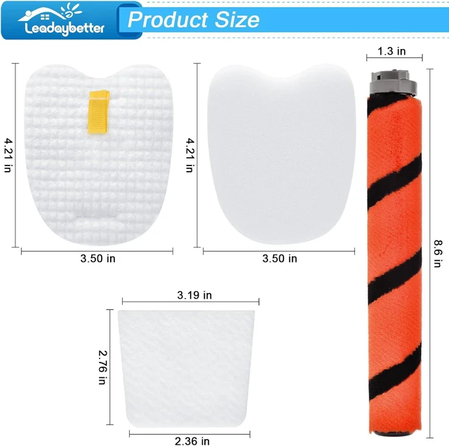 Alt view image 5 of 7 - Leadaybetter Brush Roller Filter Replacement for Shark ZS360 Rocket APEX DuoClean Vacuum