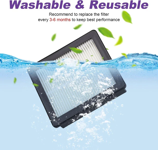 Alt view image 4 of 6 - 107315 HEPA Filter Replacement Compatible with ProTeam Coach Pro 10, Super Coach Pro 6 GoFree Flex Pro and ProVac FS 6 Washable Resuable Vacuum Filters, Compare to part # 107315 (8 Packs)
