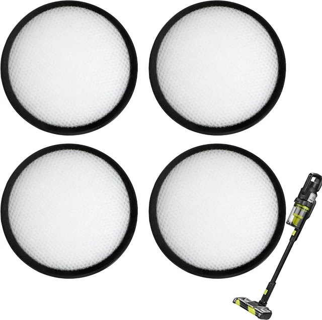 Main image of 4-Pack HEPA Filters Replacement for Ryobi PBLSV719K/PBLSV719B 18V ONE+HP Cordless Handheld Vacuum, Model # A32SV718K2