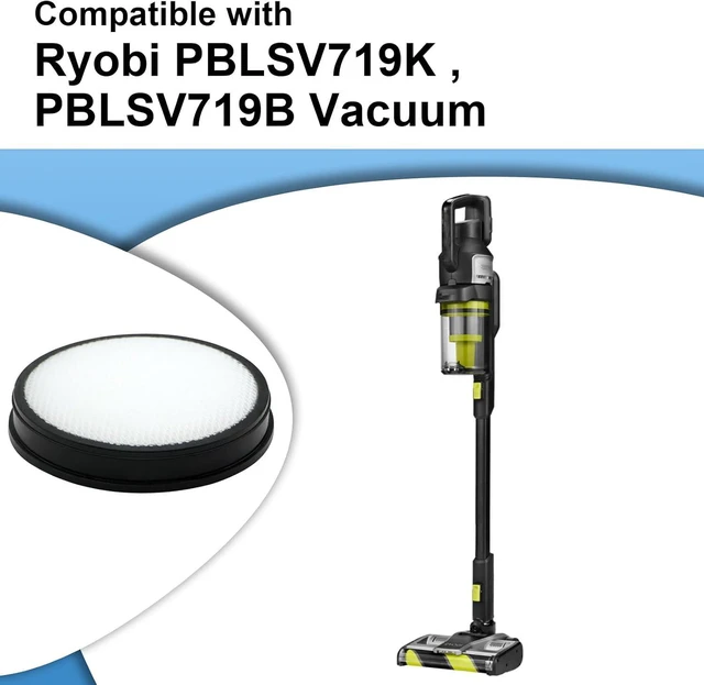 Alt view image 2 of 6 - 4-Pack HEPA Filters Replacement for Ryobi PBLSV719K/PBLSV719B 18V ONE+HP Cordless Handheld Vacuum, Model # A32SV718K2