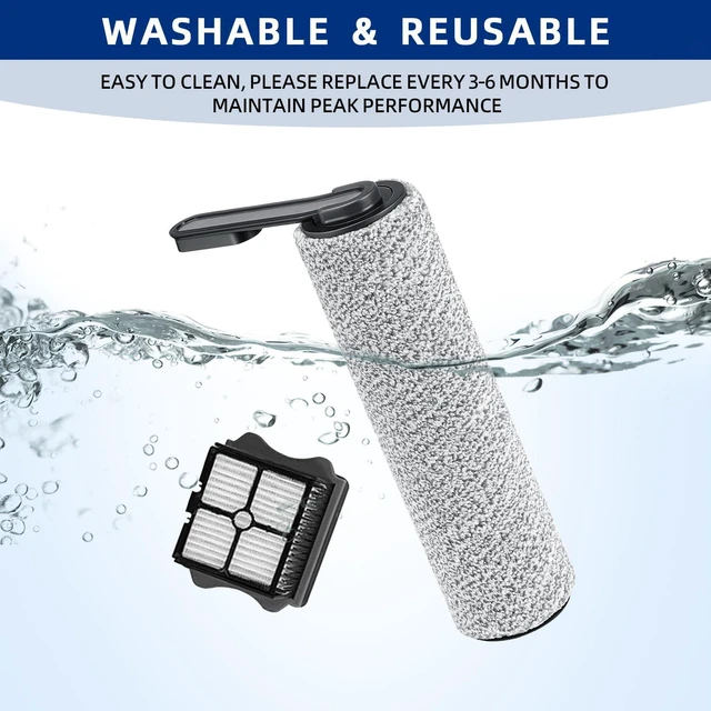 Alt view image 4 of 6 - Floor ONE S5 Brush Roller and Filter Replacement for Tineco S5 Pro 2 Vacuum
