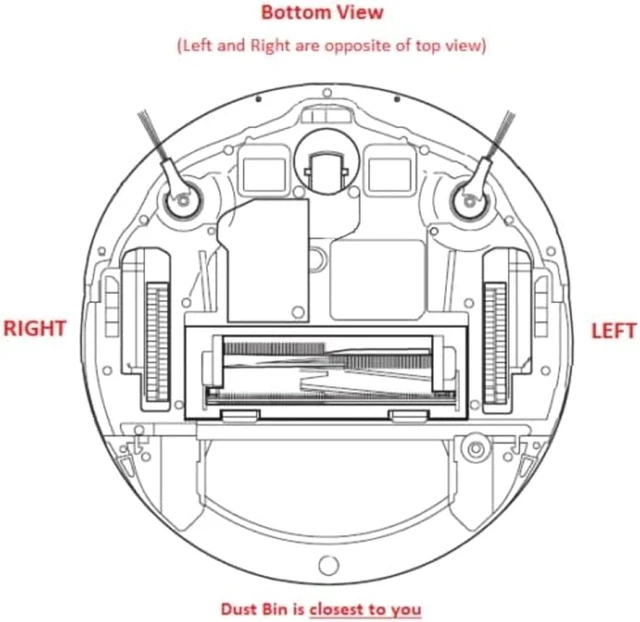 Alt view image 5 of 5 - Shark Ion Robot Vacuum Right Side Brush Motor