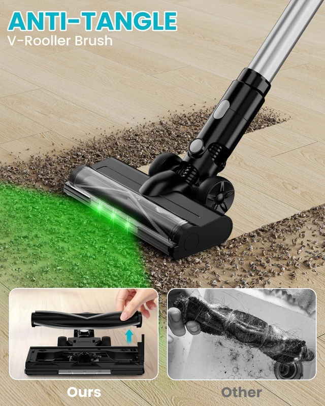 Alt view image 6 of 7 - Cordless Vacuum Cleaner Compatible with Makita 18V Battery, 7-in-1 Lightweight Stick Vacuum with HEPA Filter, 35KPA Suction, 350W Brushless Motor, 3 Modes for Carpet, Floor, Car (Tool Only)