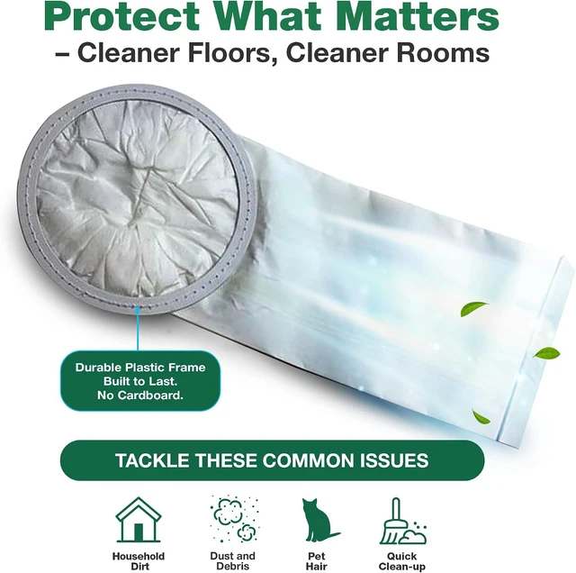 Alt view image 2 of 7 - 50 High-Efficiency Replacement Vacuum Bags Compatible with ProTeam Commercial Backpack Vacuums 6QT, Part # 100431 - Easy Installation - (50-Bags) by Think Crucial