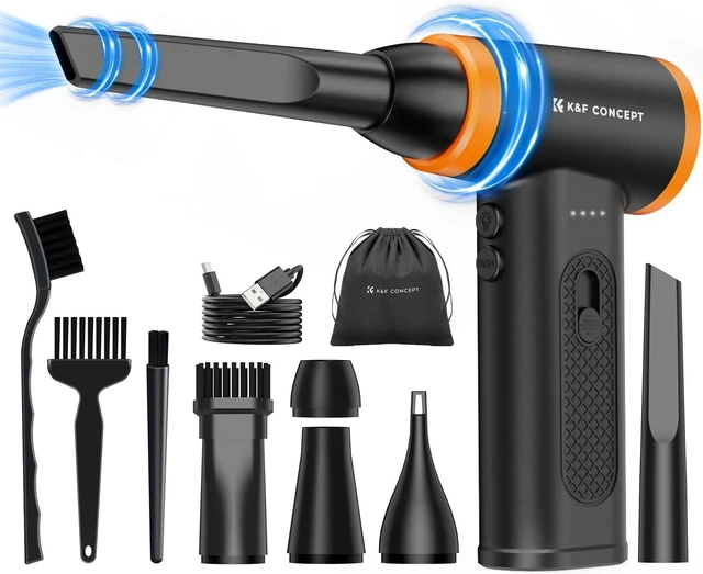 Main image of K&F CONCEPT Compressed Air Duster,120000 RPM,Brushless Motor,Multiple Tools