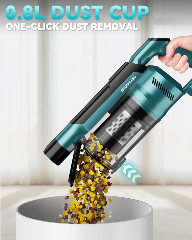Alt view image 6 of 7 - VAXCANZE Cordless Vacuum Cleaner Compatible with Makita 18V Battery, 35kPa Brushless Lightweight Stick Vacuum with 3 Mode Suction, 6 in 1 Stick Vacuum Cleaner with HEPA for Floor, Carpet(Tool Only)