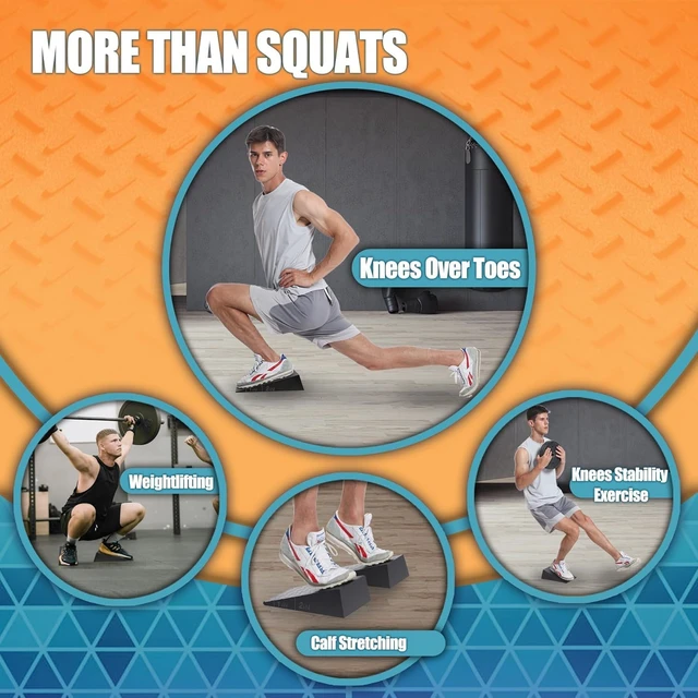 Alt view image 5 of 7 - Squat Wedge for Deep Squats Non-Slip: Blocks for Mobility & Leg Training