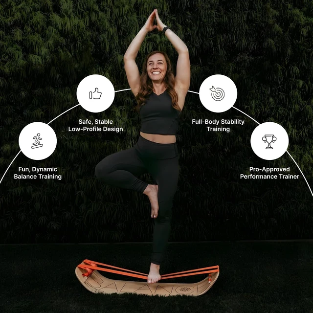 Alt view image 5 of 7 - GIBBON SlackBoard, Balance Board Kids & Adults, Slackline Balance Trainer