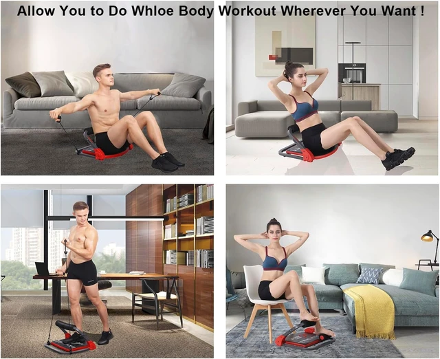 Alt view image 7 of 7 - Ab Machine,Ab Workout Equipment,Sit Up Machine For Home Exercise