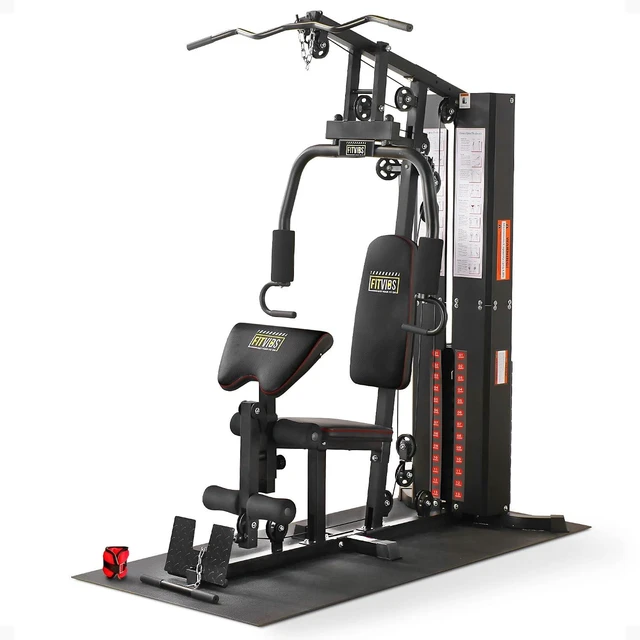 Main image of BalanceFrom Multifunctional Home Gym Machine with Floor Mat, 160LBS Weights