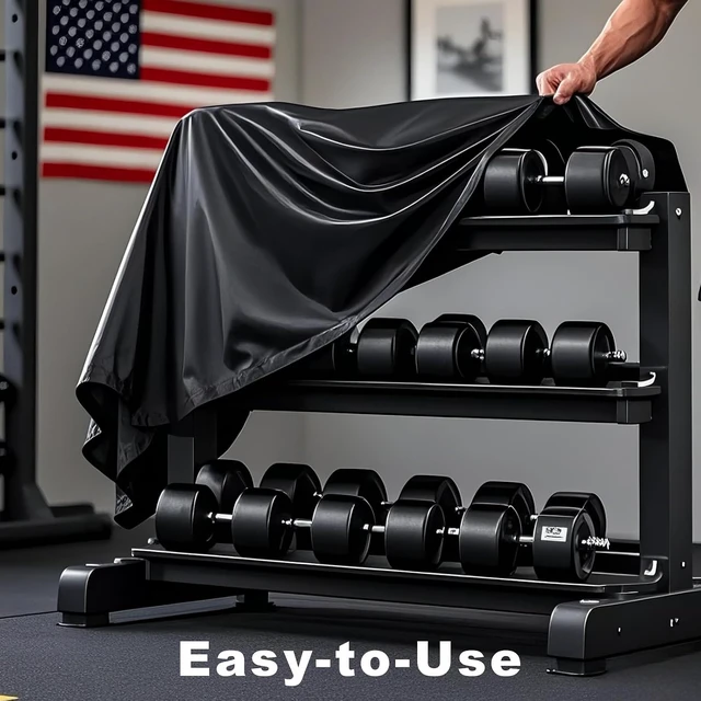 Alt view image 6 of 7 - Dumbbell Rack Dust Cover, A-Frame Dumbbell Rack - Waterproof and Dustproof for Home Gym Dumbbell Set Brackets