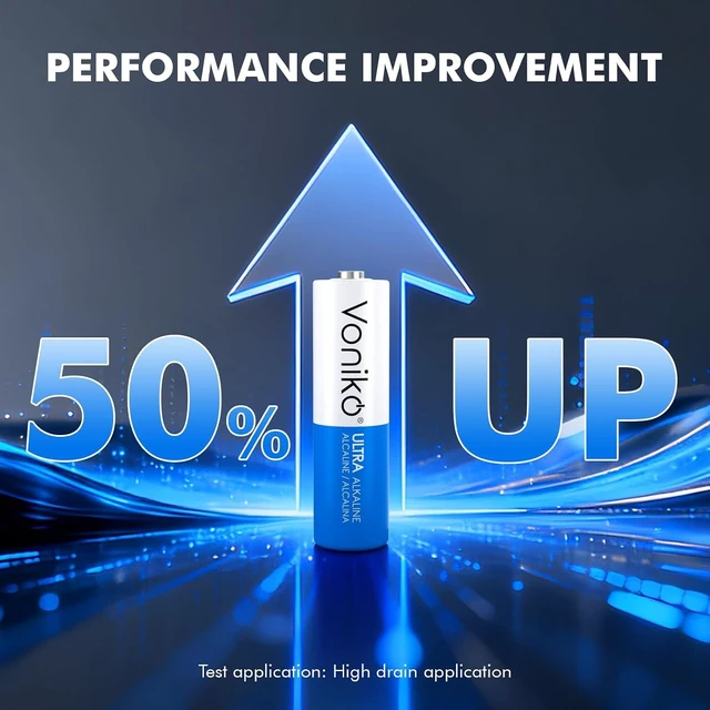 Alt view image 3 of 7 - Voniko AA Batteries 100 Pack - 1.5V Long-Lasting Alkaline Double A Battery