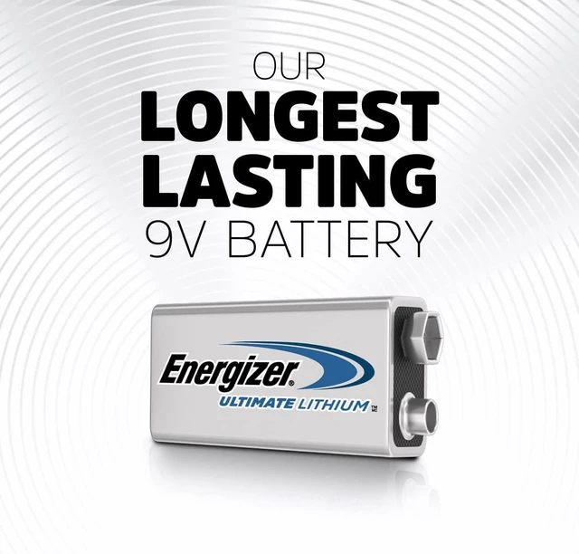 Alt view image 2 of 7 - Energizer Ultimate Lithium 9V Batteries (2 Pack), 9 Volt Lithium Batteries