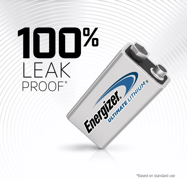 Alt view image 5 of 7 - Energizer Ultimate Lithium 9V Batteries (2 Pack), 9 Volt Lithium Batteries
