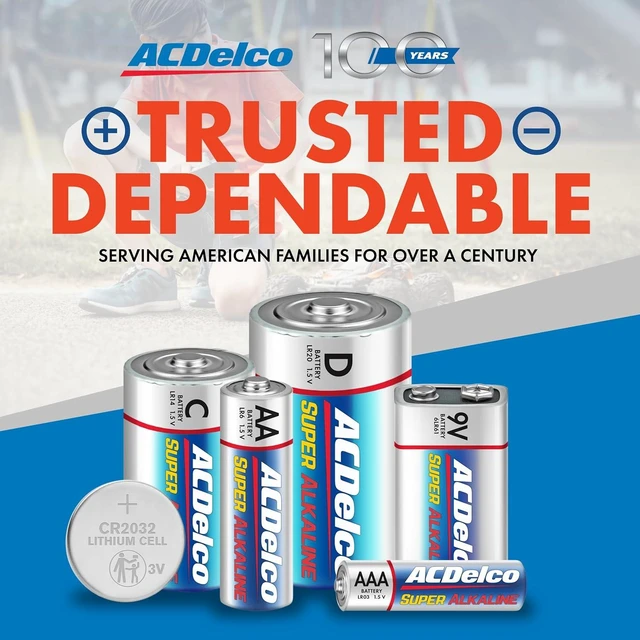 Alt view image 3 of 6 - ACDelco 8-Count D Batteries, Maximum Power Super Alkaline Battery for Home and Office, 7-Year Shelf Life, Reclosable Packaging