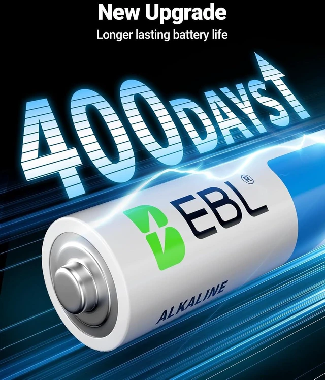 Alt view image 2 of 7 - EBL AAA AA Batteries Alkaline 1.5V 48 Pack, Includes 24 AA and 24 AAA