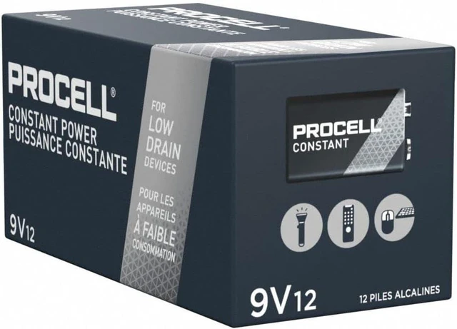 Alt view image 3 of 4 - ProCell 12 Alkaline Batteries, 9V, 12/Box