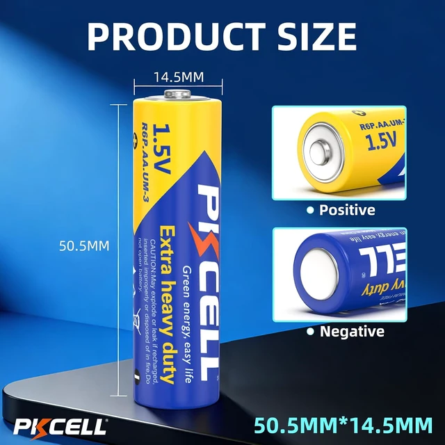 Alt view image 2 of 7 - PKCELL AA Batteries 80 Pack, 1.5V Double A Batteries Carbon Zinc