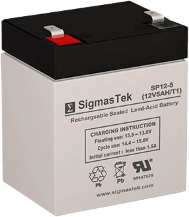 Main image of SigmasTek Leoch DJW12-4.5 Compatible Battery, 12V 5Ah F1