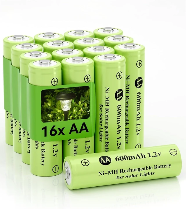 Main image of Ni-MH AA 1.2v 600mAh Rechargeable Battery, Double A Battery