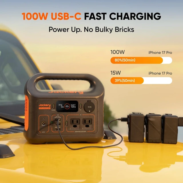 Alt view image 5 of 7 - Jackery Explorer 300 Portable Power Station,292Wh