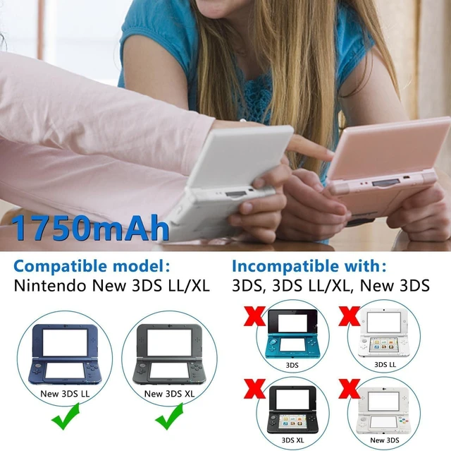 Alt view image 5 of 6 - OSTENT 1750mAh 3.7V Rechargeable Li-ion Battery Pack for Nintendo New 3DS LL/XL Console