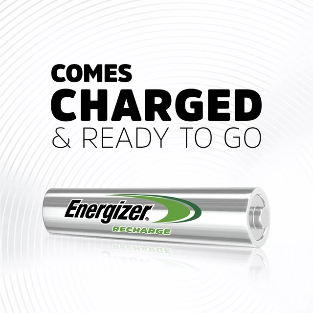 Alt view image 6 of 7 - Energizer Recharge Universal Rechargeable AAA Batteries (4 Pack), Triple A Batteries