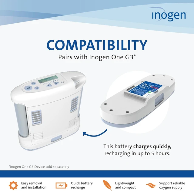 Alt view image 2 of 7 - Inogen One G3 Single battery