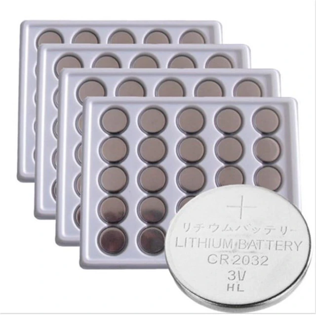 Main image of 100Packs CR2032 Lithium Battery 3V cr2032 Coin Cell 230mAh Bulk