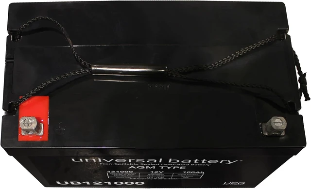 Alt view image 7 of 7 - UPG Universal Power Group UB121000 12V 100Ah Solar Wind AGM SLA DEEP Cycle VRLA Battery 12V 24V 48V