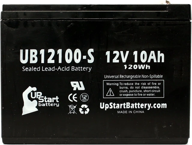 Alt view image 2 of 4 - 2X 12V 10Ah UB12100-S for Neuton CE5 Battery 24V 10AH SLA AGM Mowers