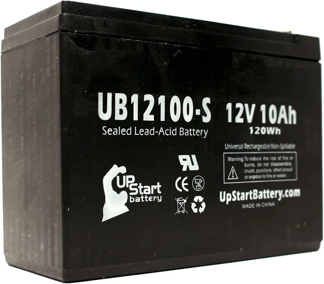 Alt view image 3 of 4 - 2X 12V 10Ah UB12100-S for Neuton CE5 Battery 24V 10AH SLA AGM Mowers