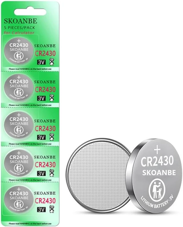 Alt view image 3 of 5 - SKOANBE 100PCS 2430 CR2430 3V Lithium Coin Cell Batteries for Calculator