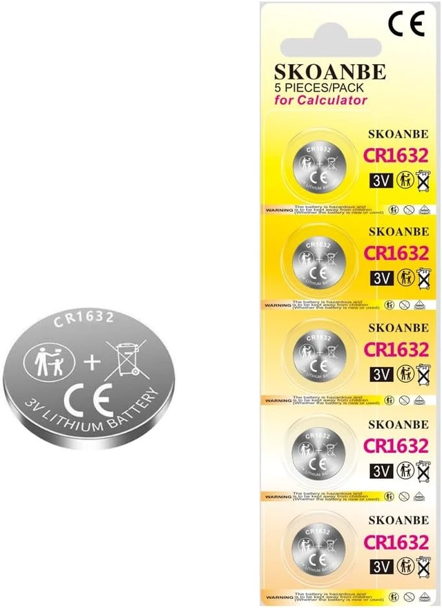 Alt view image 4 of 4 - SKOANBE 100PCS 3V CR1632 Lithium Button Coin Cell 1632 Battery