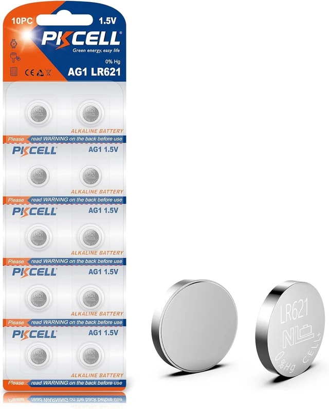 Main image of AG1 364A LR60 SR60 LR621 SR621, SR621SW, 364, 164 Alkaline Button Cell 1.5v Batteries 10Pcs