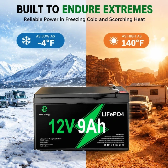 Alt view image 5 of 7 - 12V 9Ah Lithium Battery for UPS, Ride on Toys, Fish Finder, Security System