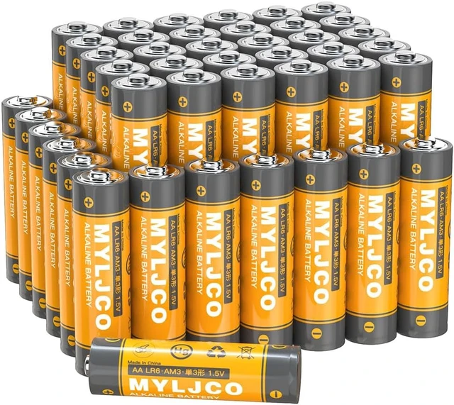 Main image of Upgrade 100-Pack AA Alkaline Batteries, 1.5V Non-Rechargeable Leak-Proof