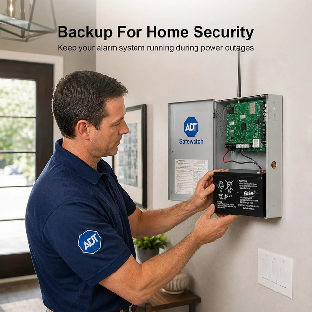 Alt view image 2 of 7 - Casil Original CA1270 12v 7ah ADT Home Alarm Battery