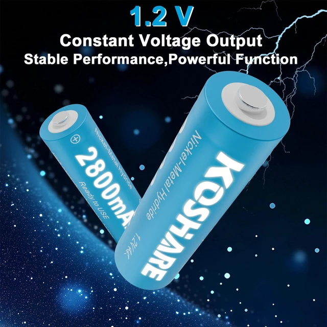 Alt view image 3 of 7 - 16Pcs Rechargeable Ni-MH AA Batteries 1.2V 2800mAh with Chargers